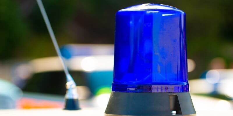 Blue siren for emergency services